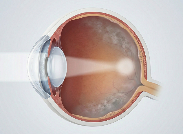 Oko z obumierającymi fotoreceptorami